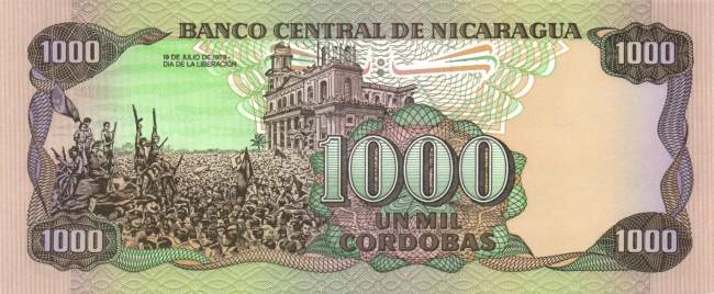 1000 Cordobas 1985